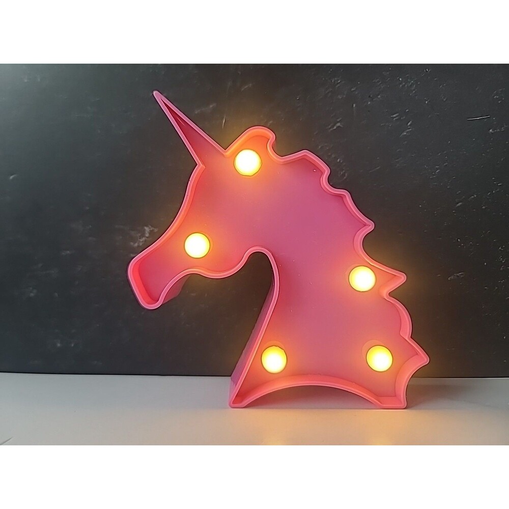 Unicorn Battery Powered Decorative LED Marquee Night Light Pink Unicorn